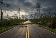 노스캐롤라이나 토네이도 에지콤(Edgecombe)카운티에서 피해발생