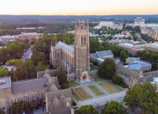 2026년 미국 최고의 대학 TOP 25, 듀크 대학교 14위에 선정