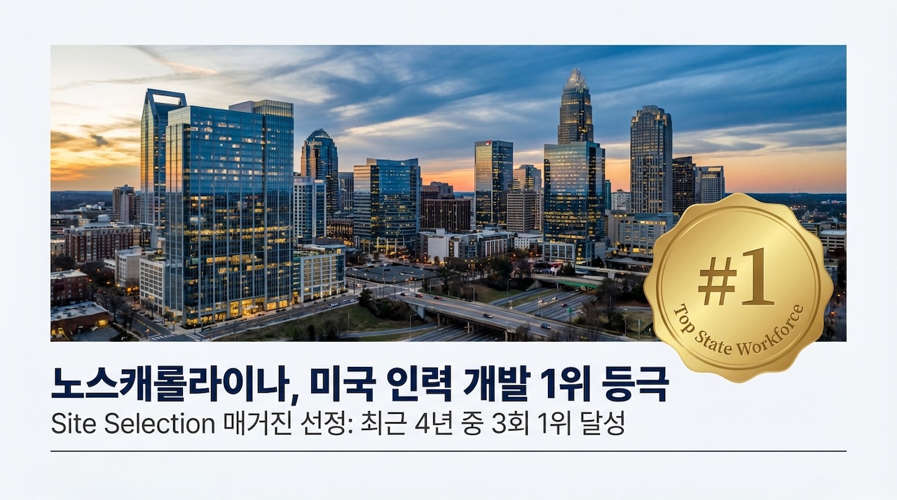 노스캐롤라이나 인력 개발 전국 1위로 선정