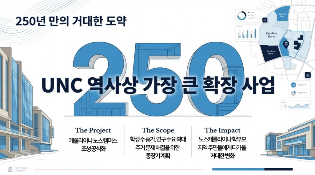 UNC 채플힐, ‘캐롤라이나 노스’ 두 번째 캠퍼스 본격 추진