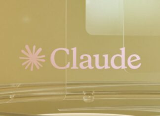 Anthropic 클로드 코어 AI 펠로십, 비영리단체에 AI 인재 1,000명 파견 Pink claude logo on a golden background with clear elements.